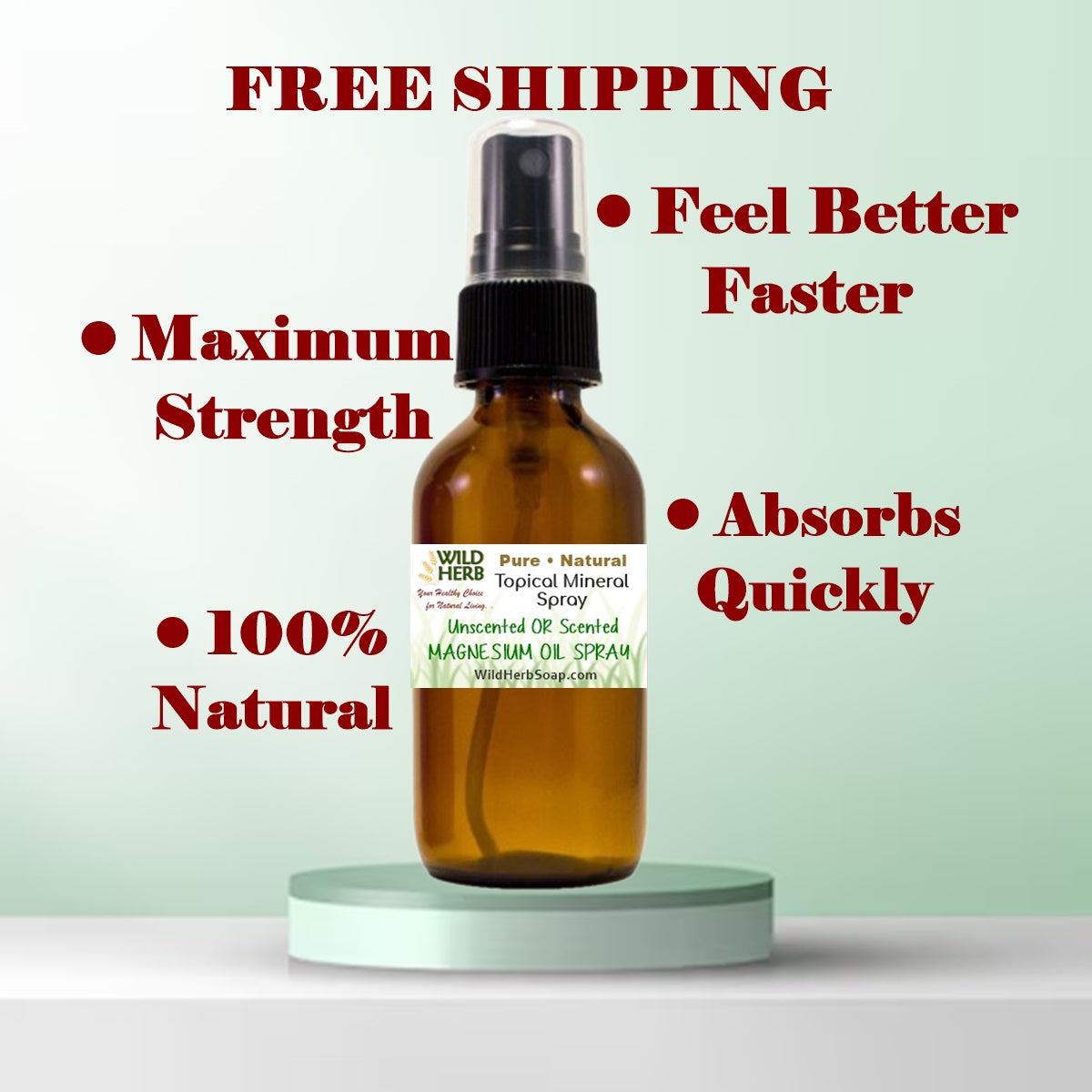Magnesium Oil Spray-Wild Herb Your Healthy Choice for Natural Living