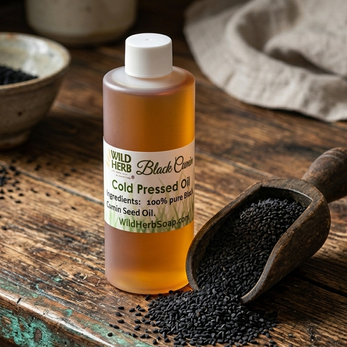 Black Cumin Seed Oil, Cold Pressed