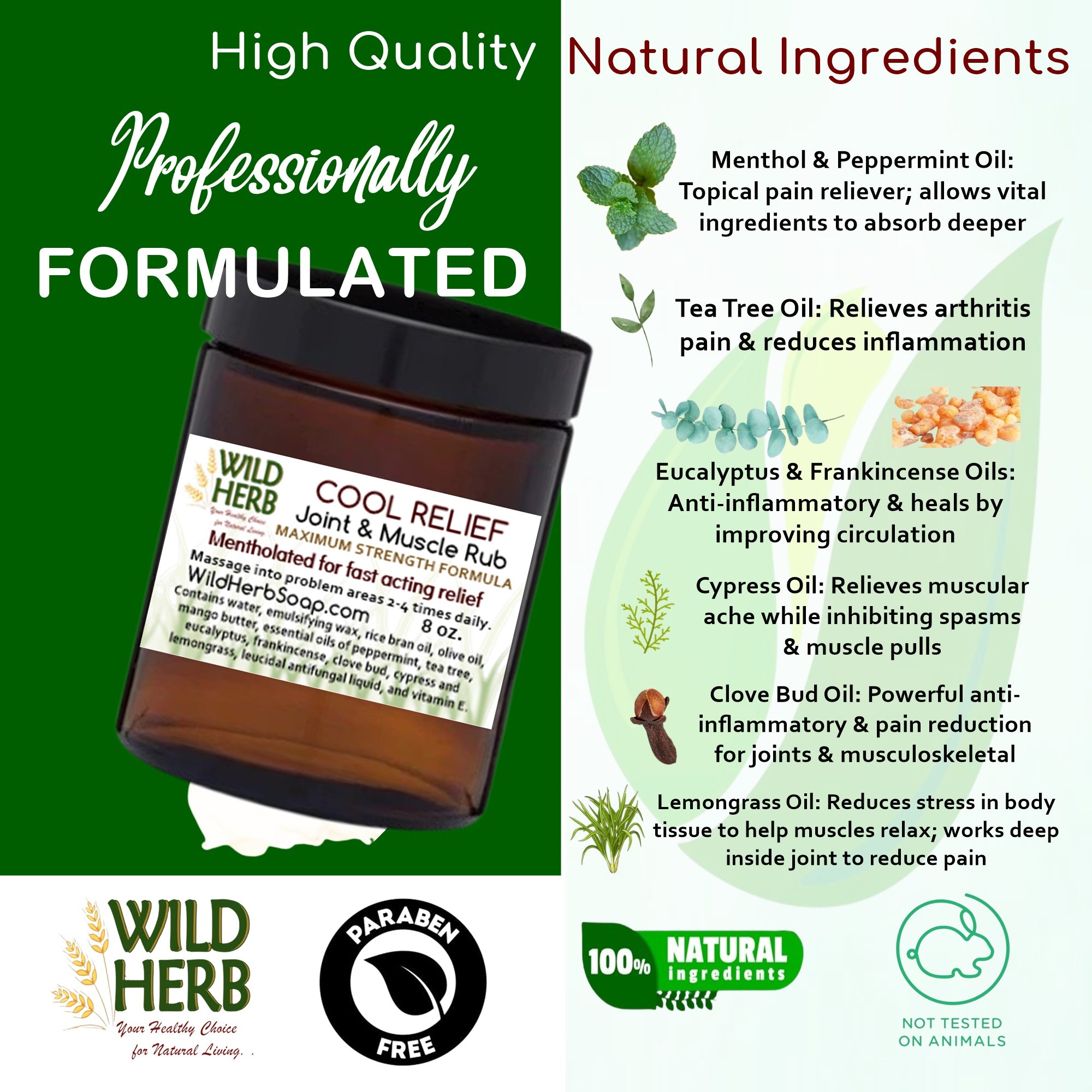 Cool Relief Joint and Muscle Pain Cream-Wild Herb Your Healthy Choice for Natural Living