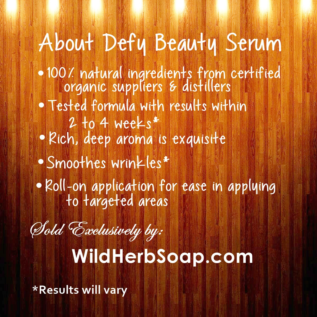 Defy Beauty Serum-Wild Herb Your Healthy Choice for Natural Living