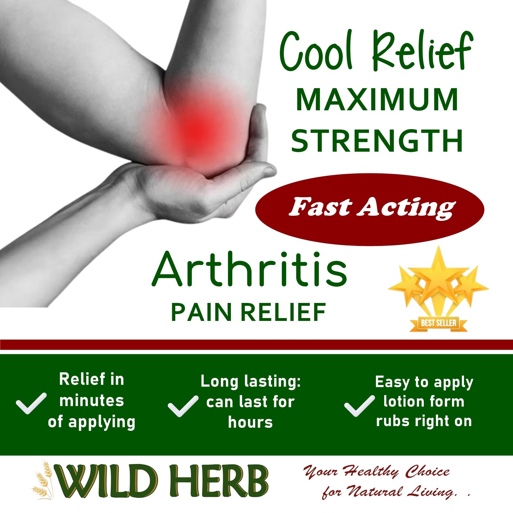 Cool Relief Joint and Muscle Pain Cream-Wild Herb Your Healthy Choice for Natural Living