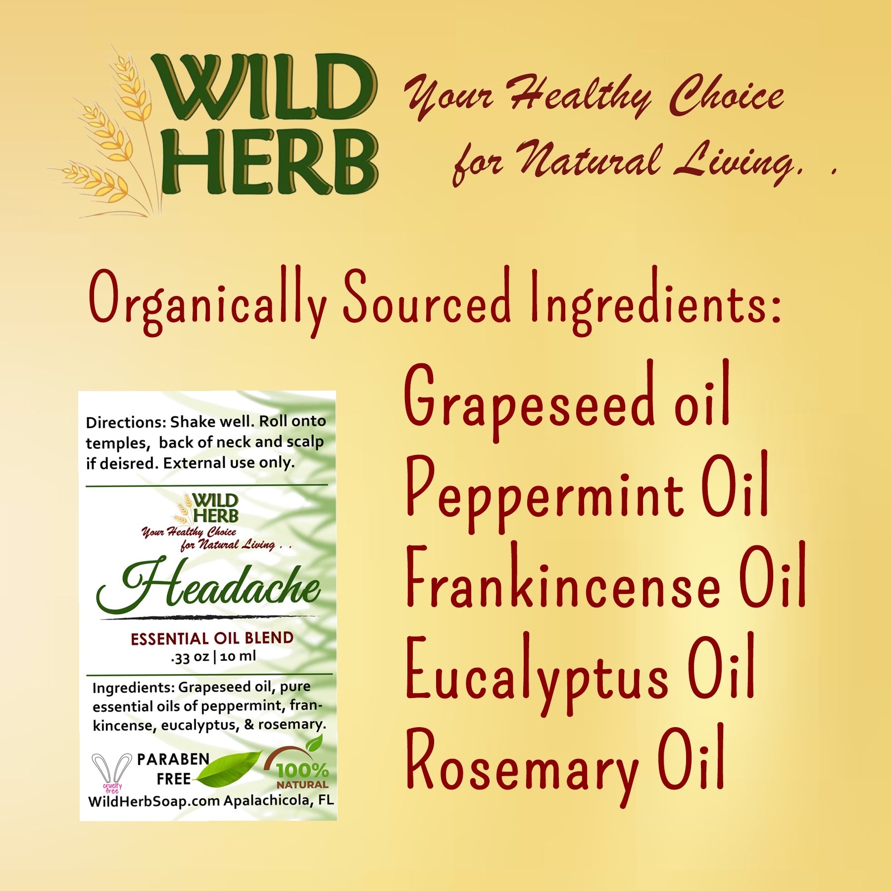 Headache Relief-Wild Herb Your Healthy Choice for Natural Living