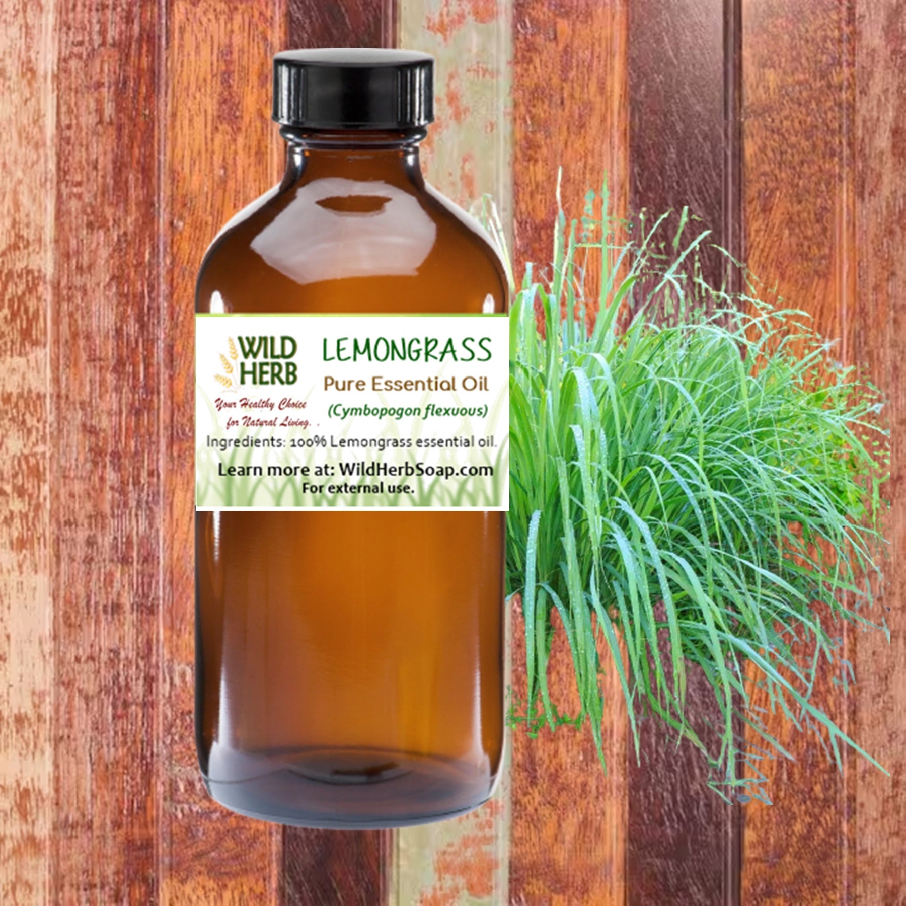 Lemongrass Pure Essential Oil-Wild Herb Your Healthy Choice for Natural Living