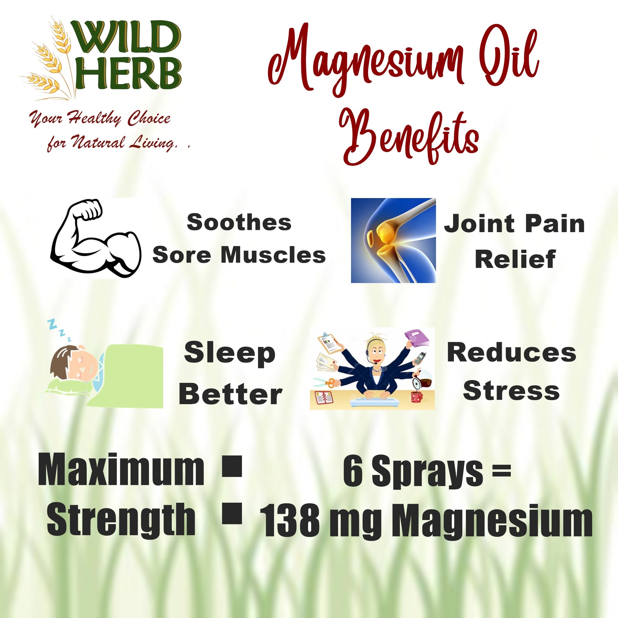 Magnesium Oil Spray-Wild Herb Your Healthy Choice for Natural Living
