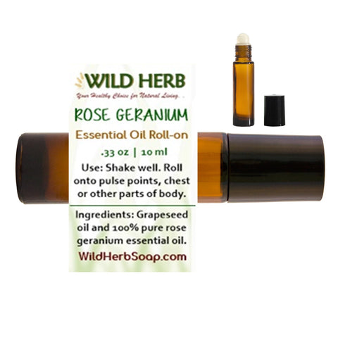Rose Geranium Essential Oil Roller