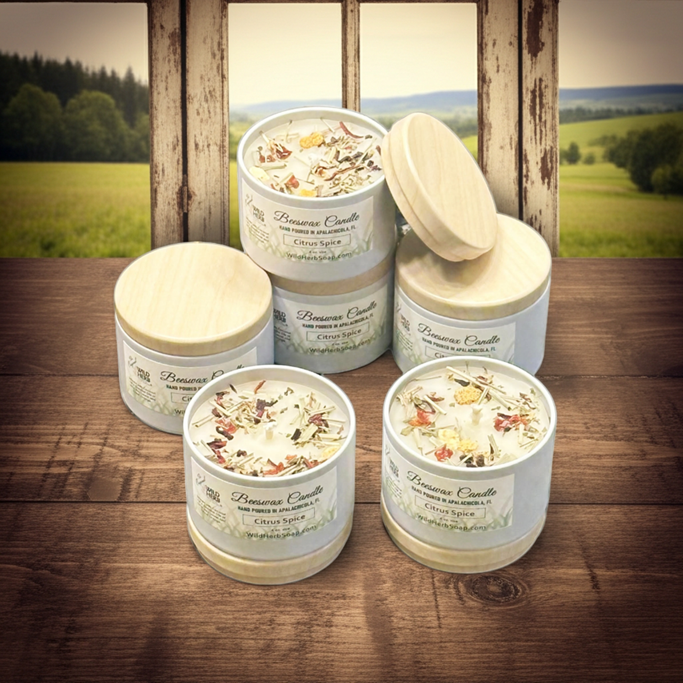 Beeswax Candle, Citrus Spice