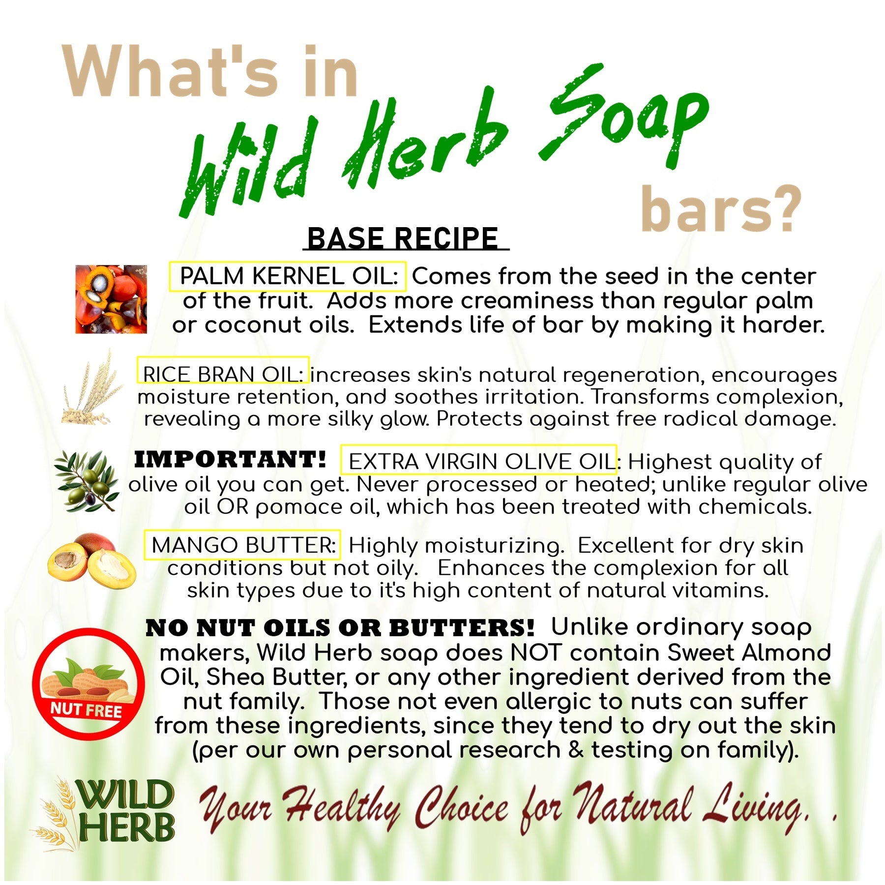 Citrus Grove Natural Soap Bar-Wild Herb Your Healthy Choice for Natural Living