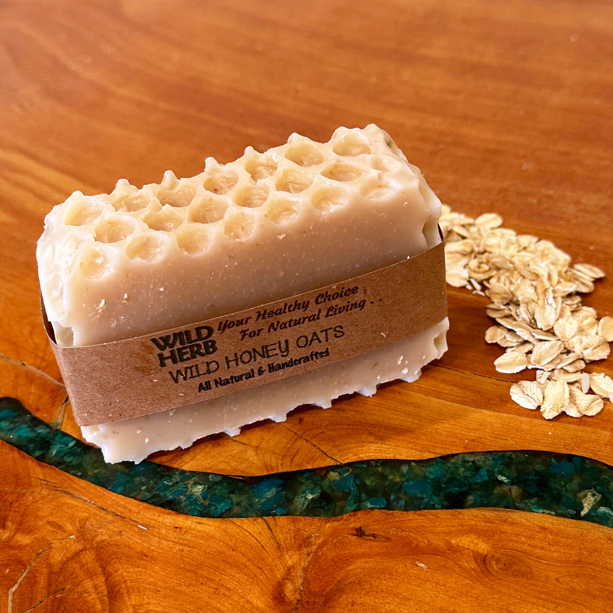 Wild Honey Oats Natural Exfoliating Soap Bar with Honeycomb Trim  Wild  Herb Soap – Wild Herb Your Healthy Choice for Natural Living