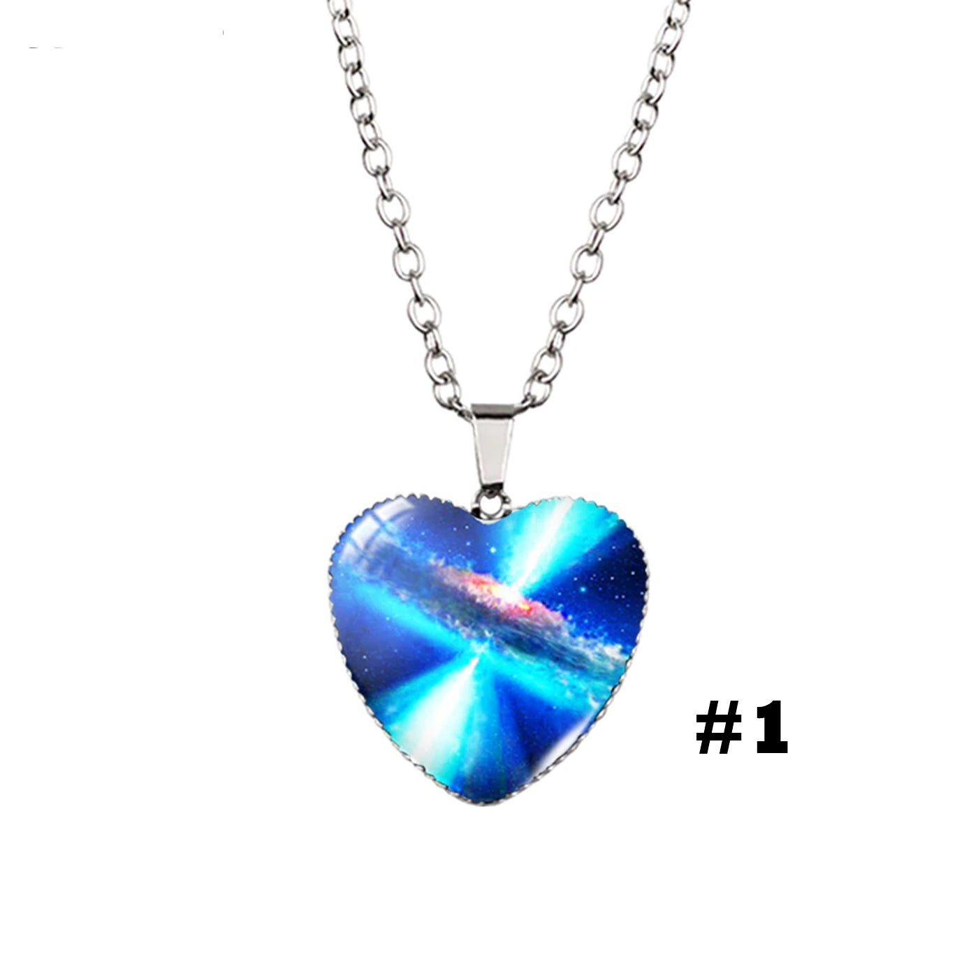 Heart Shaped Galaxy Nebula Necklace-Wild Herb Your Healthy Choice for Natural Living