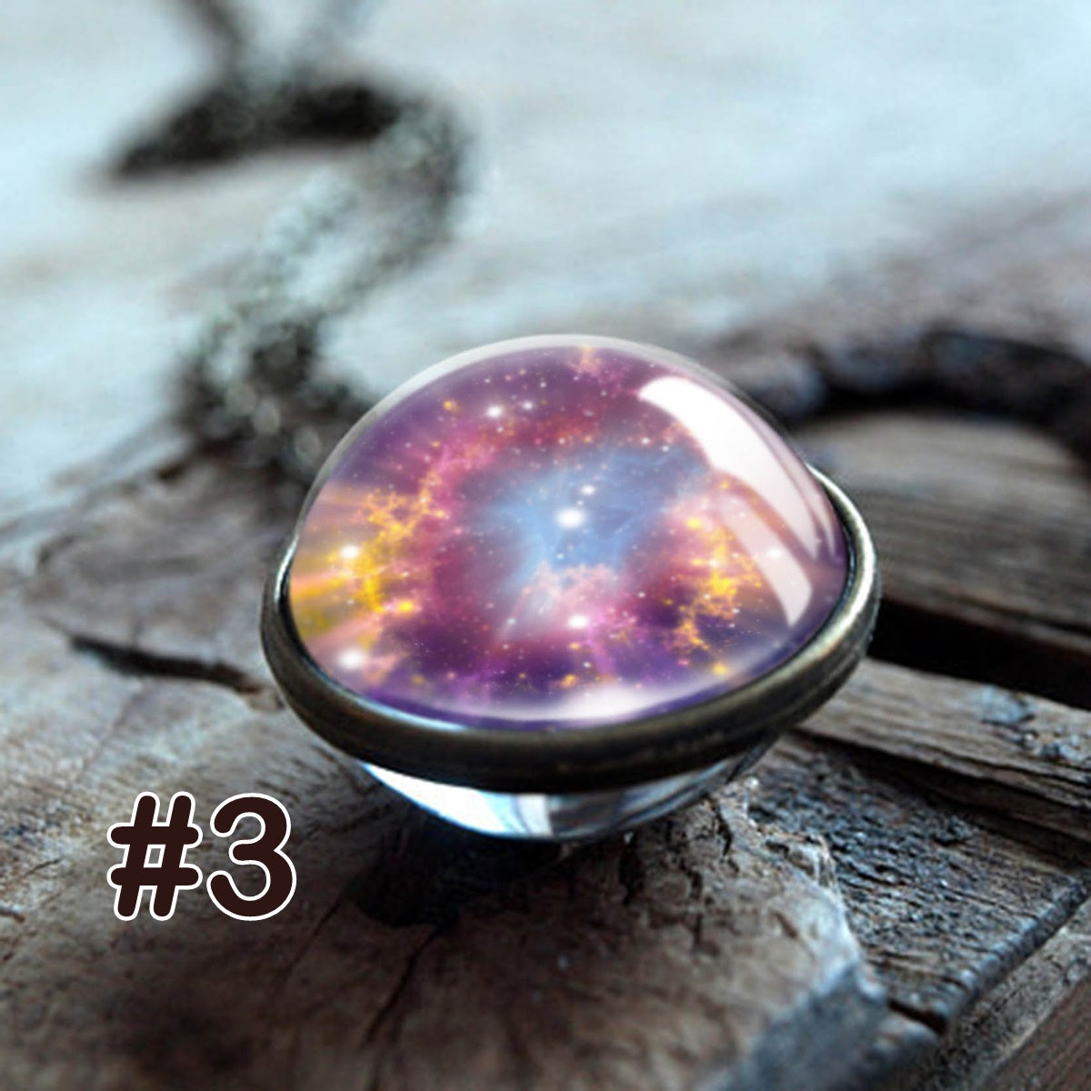 Round Galaxy Nebula Necklace-Wild Herb Your Healthy Choice for Natural Living