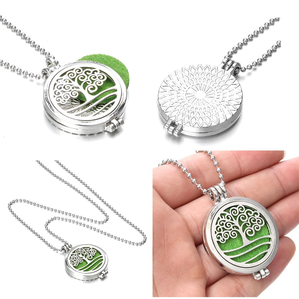 Modern Tree of Life Aromatherapy Diffuser Necklace-Wild Herb Your Healthy Choice for Natural Living