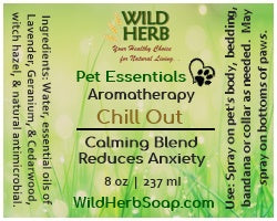 Chill Out Calming Dog Aromatherapy Spray-Wild Herb Your Healthy Choice for Natural Living