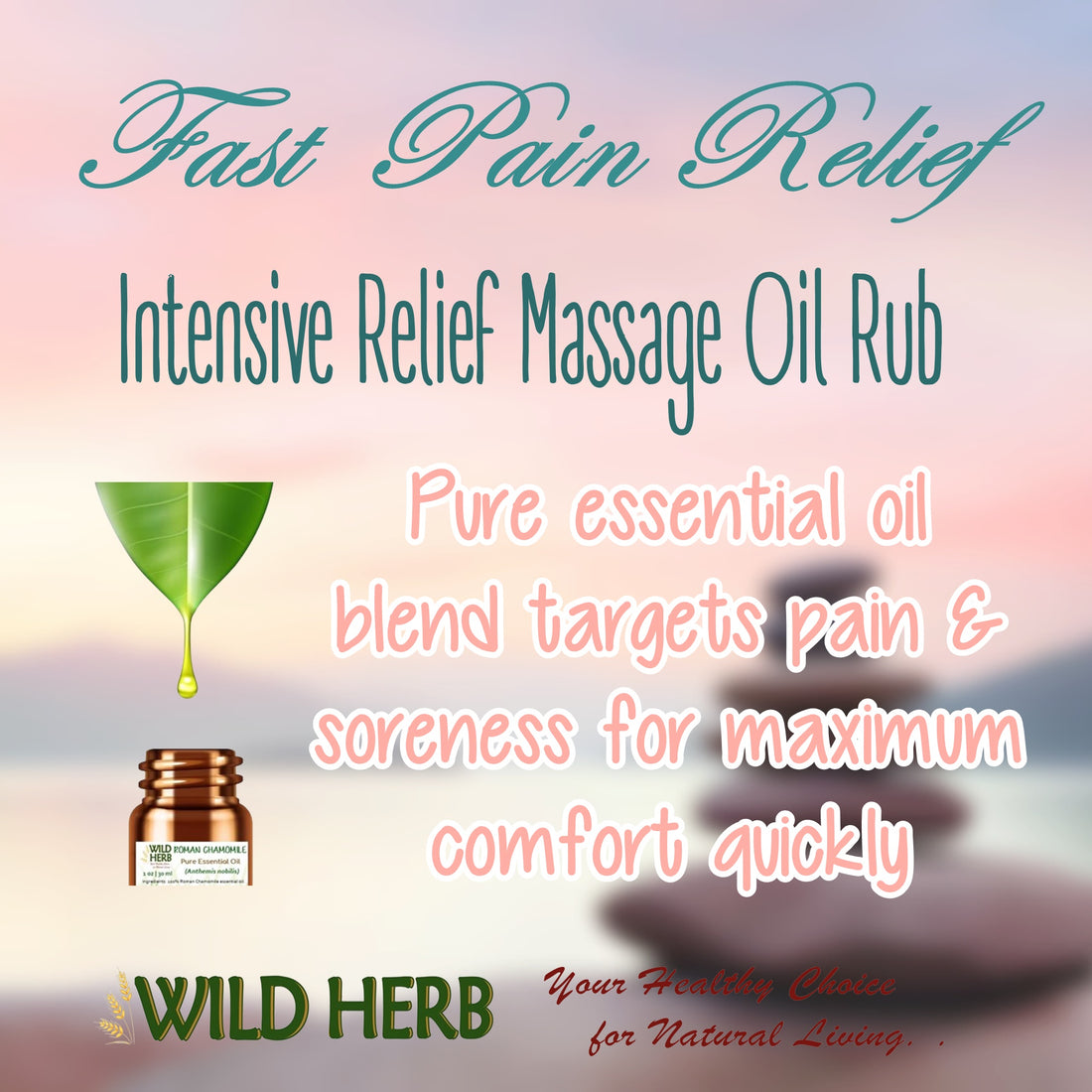 Intensive Relief Massage Oil Rub-Wild Herb Your Healthy Choice for Natural Living