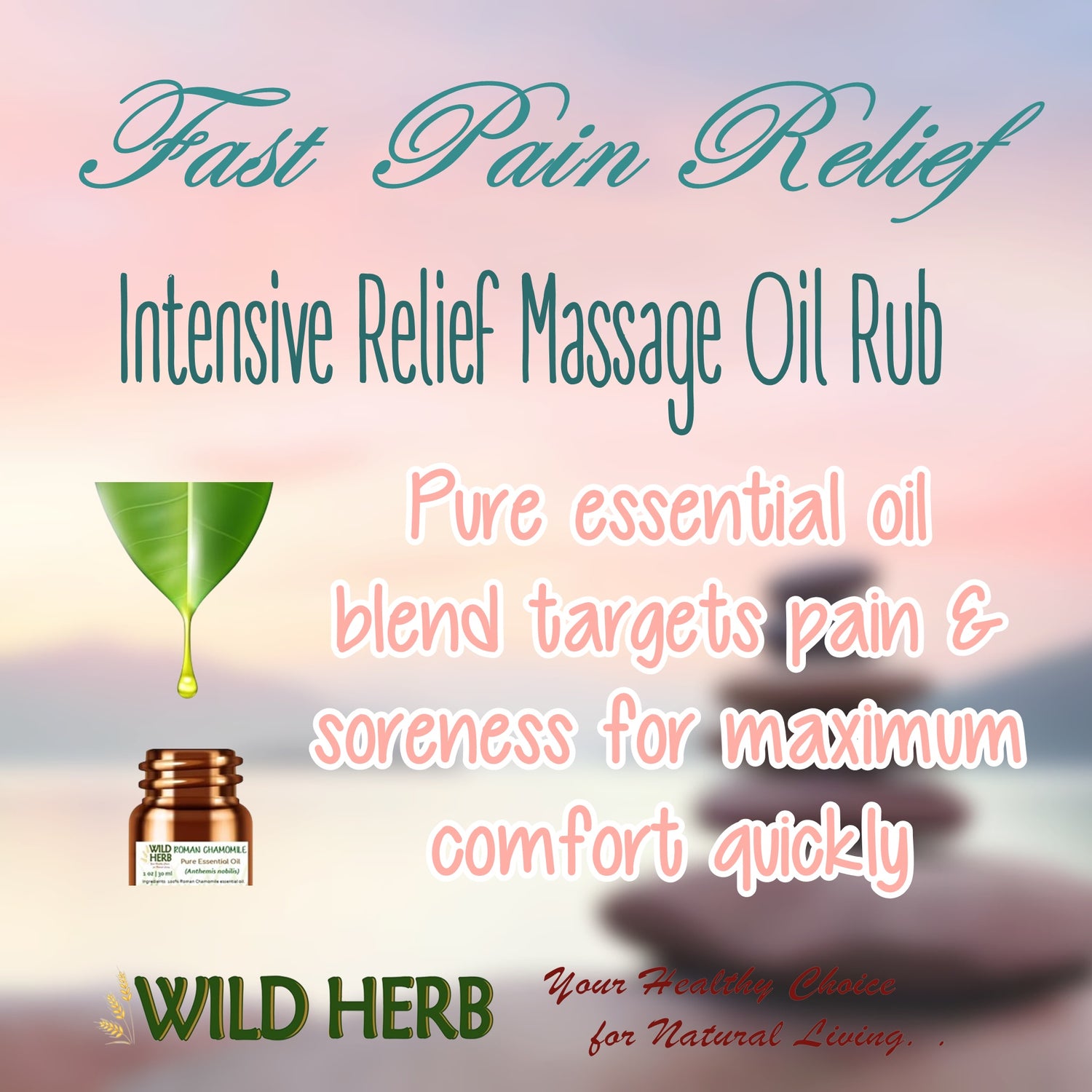Intensive Relief Massage Oil Rub-Wild Herb Your Healthy Choice for Natural Living
