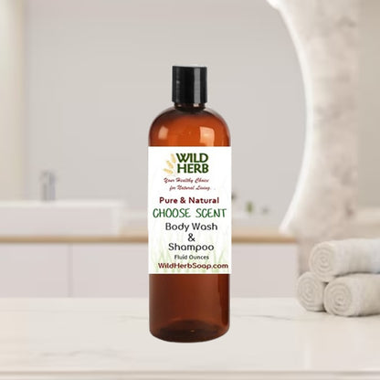Liquid Body Wash &amp; Shampoo-Wild Herb Your Healthy Choice for Natural Living