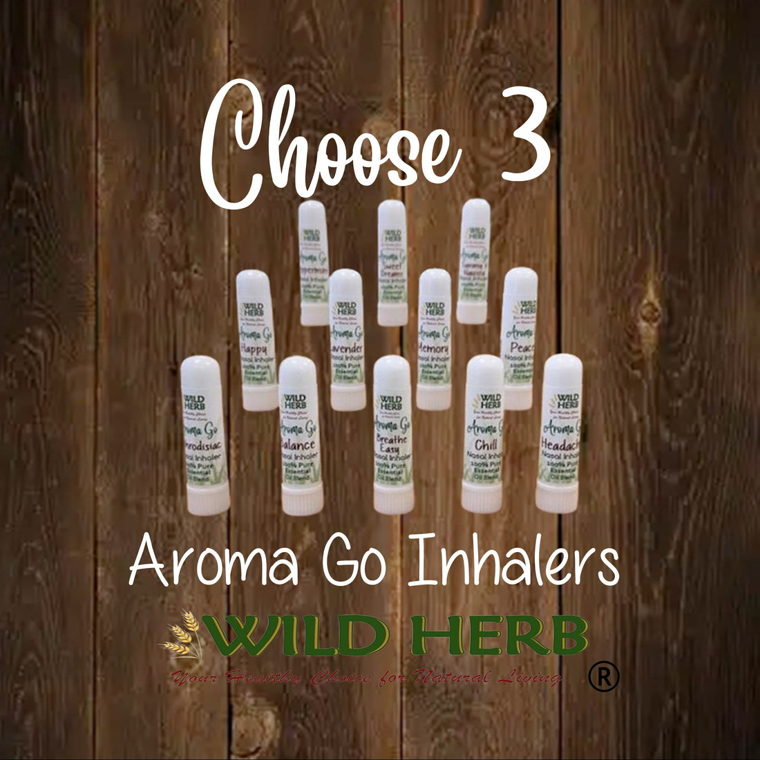Aroma Go Inhalers (Choose 3)-Wild Herb Your Healthy Choice for Natural Living