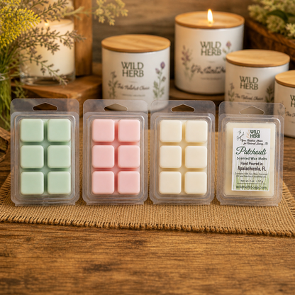 Packaged wax melts with &