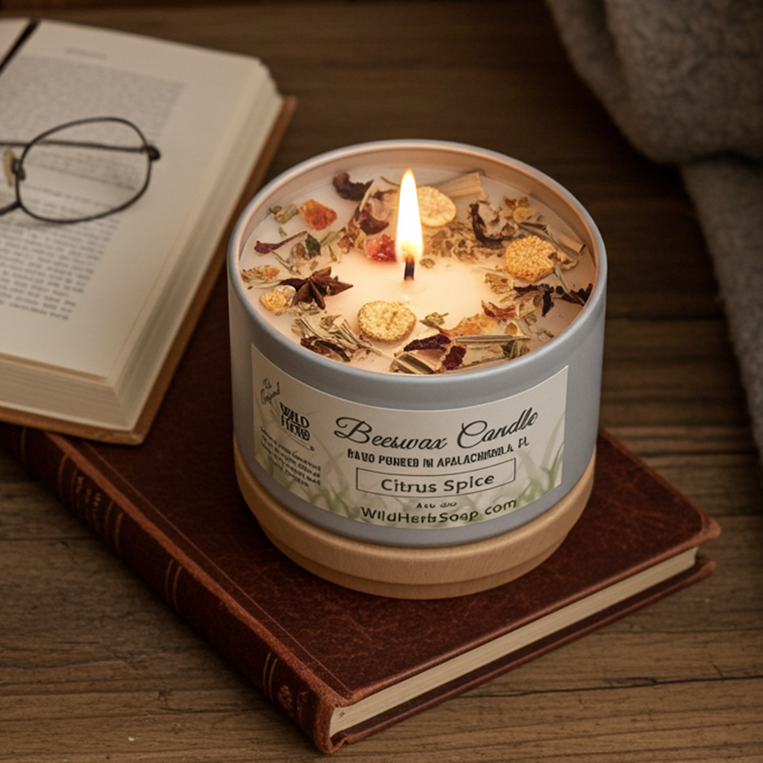 Beeswax Candle, Citrus Spice