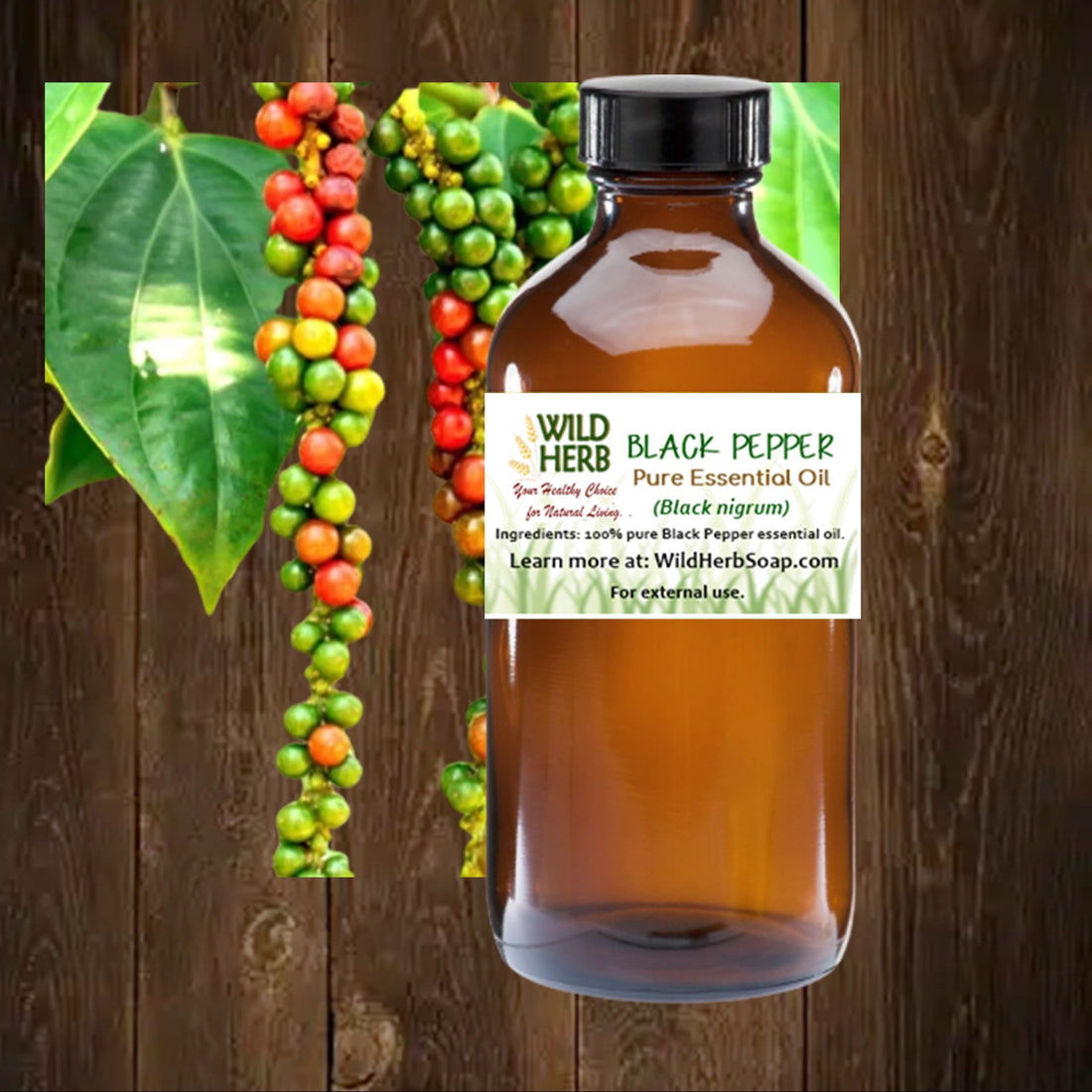 Black Pepper Pure Essential Oil-Wild Herb Your Healthy Choice for Natural Living