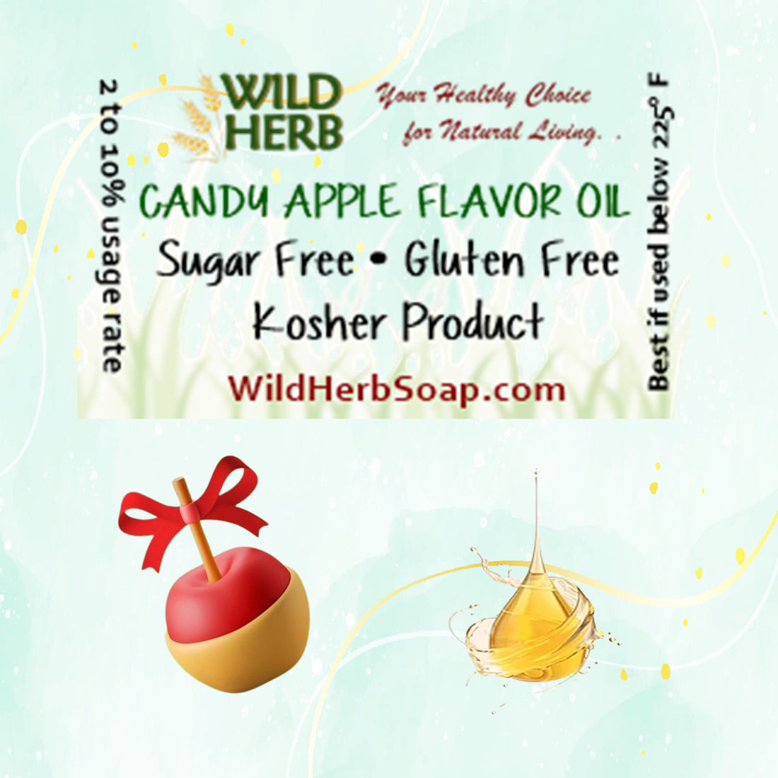 Candy Apple Flavor Oil, Concentrate-Wild Herb Your Healthy Choice for Natural Living