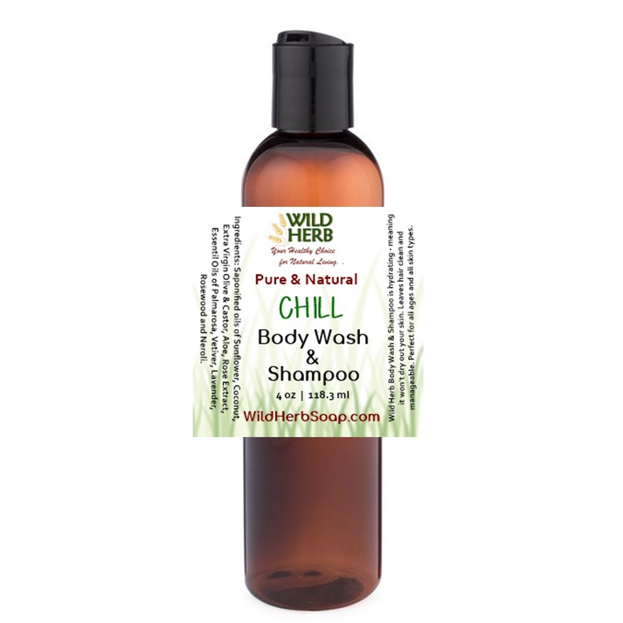 Liquid Body Wash &amp; Shampoo-Wild Herb Your Healthy Choice for Natural Living