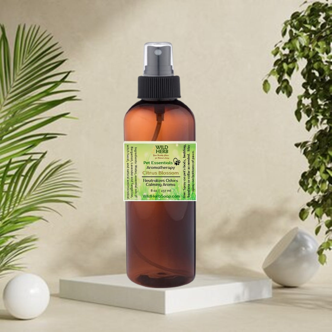 Citrus Blossom Deodorizing Dog Aromatherapy Spray-Wild Herb Your Healthy Choice for Natural Living