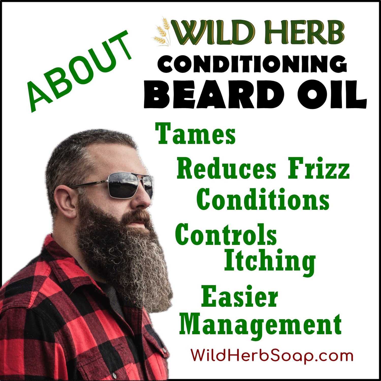 Beard Oil, Conditioning Blend-Wild Herb Your Healthy Choice for Natural Living