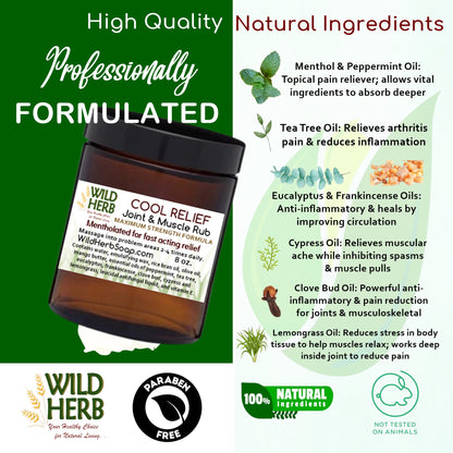 Cool Relief Joint and Muscle Pain Cream-Wild Herb Your Healthy Choice for Natural Living
