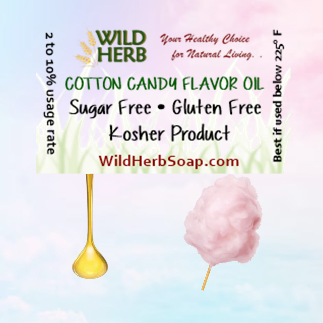 Cotton Candy Flavor Oil, Concentrate-Wild Herb Your Healthy Choice for Natural Living
