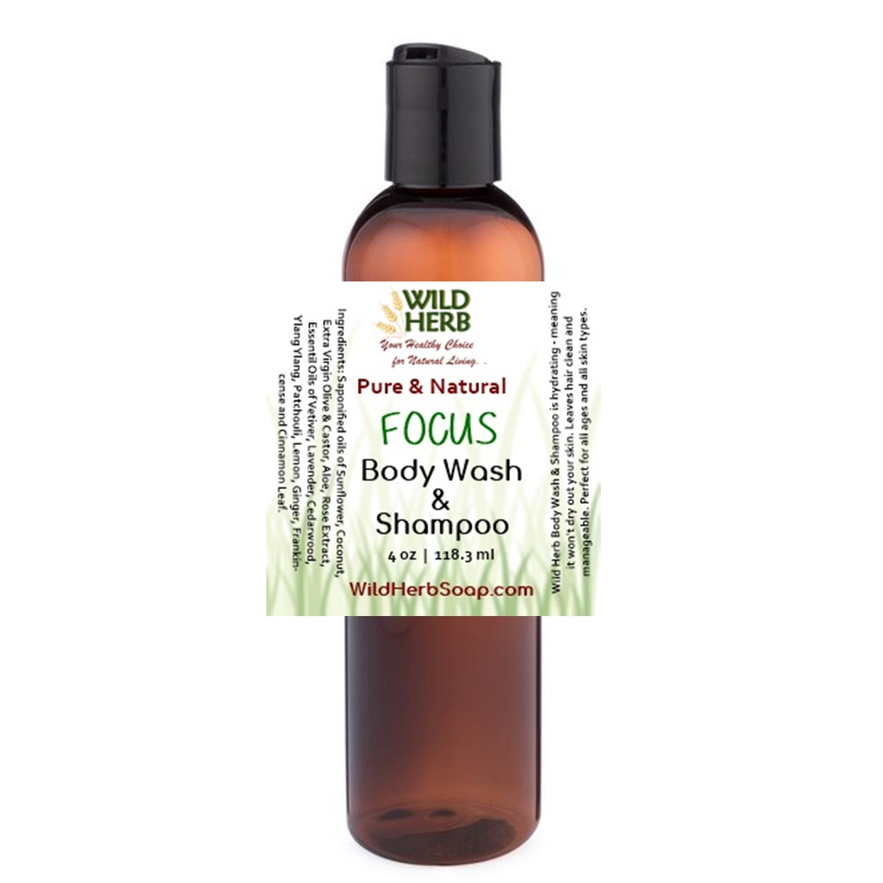 Liquid Body Wash &amp; Shampoo-Wild Herb Your Healthy Choice for Natural Living