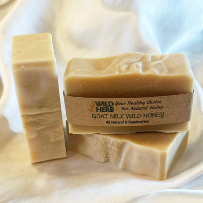 Goat Milk Wild Honey Natural Soap Bar-Wild Herb Your Healthy Choice for Natural Living