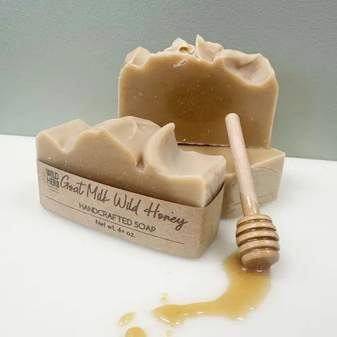 Goat Milk Wild Honey Natural Soap Bar-Wild Herb Your Healthy Choice for Natural Living