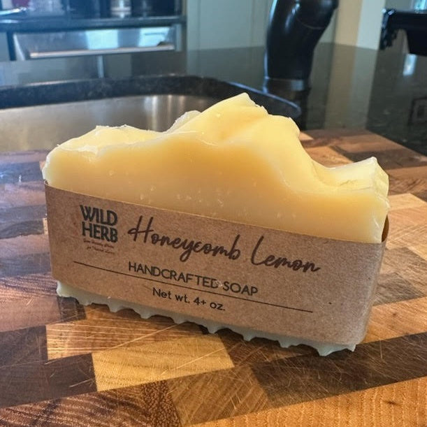 Honeycomb Lemon Natural Soap Bar-Wild Herb Your Healthy Choice for Natural Living