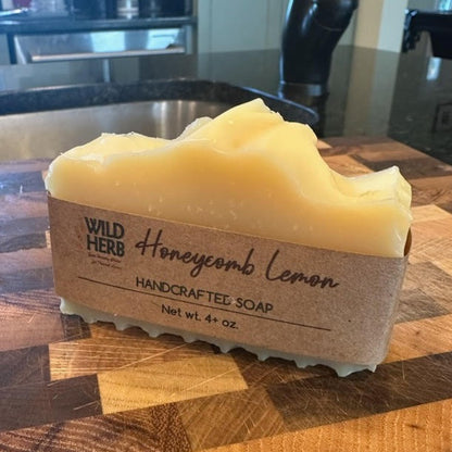 Honeycomb Lemon Natural Soap Bar-Wild Herb Your Healthy Choice for Natural Living