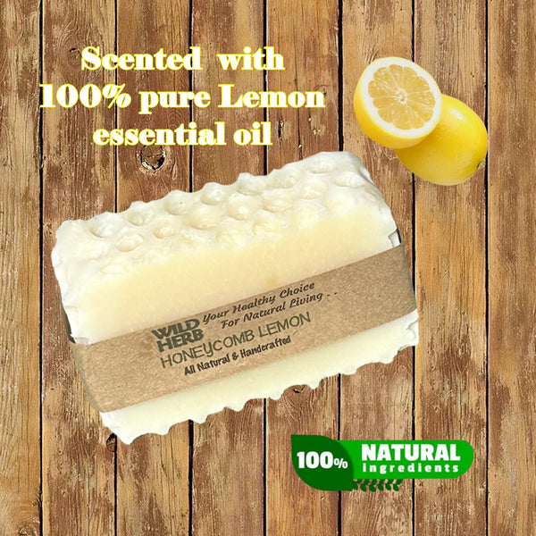 Honeycomb Lemon Natural Soap Bar