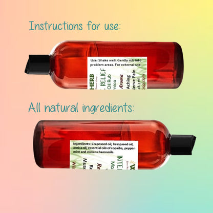 Intensive Relief Massage Oil Rub-Wild Herb Your Healthy Choice for Natural Living