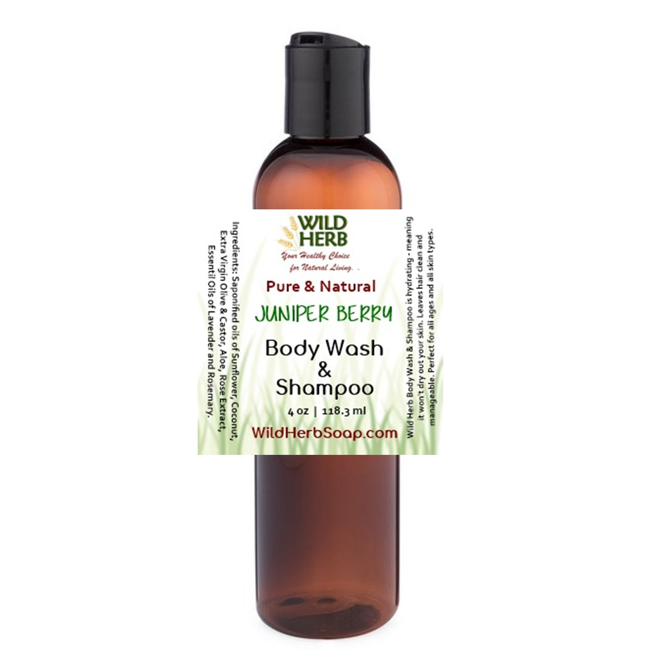 Liquid Body Wash &amp; Shampoo-Wild Herb Your Healthy Choice for Natural Living