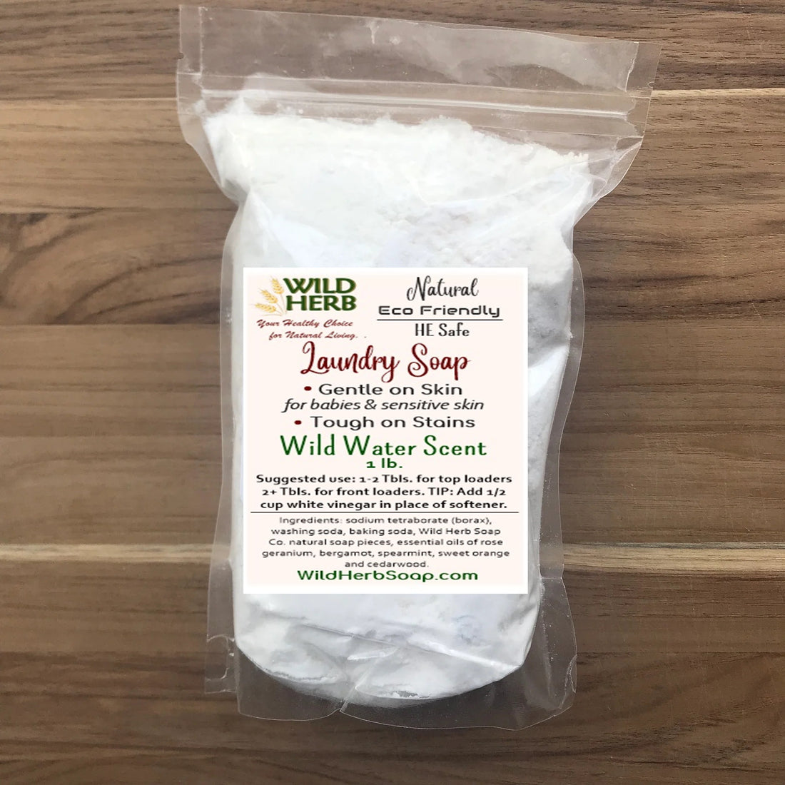 Laundry Soap, Wild Water Scent-Wild Herb Your Healthy Choice for Natural Living