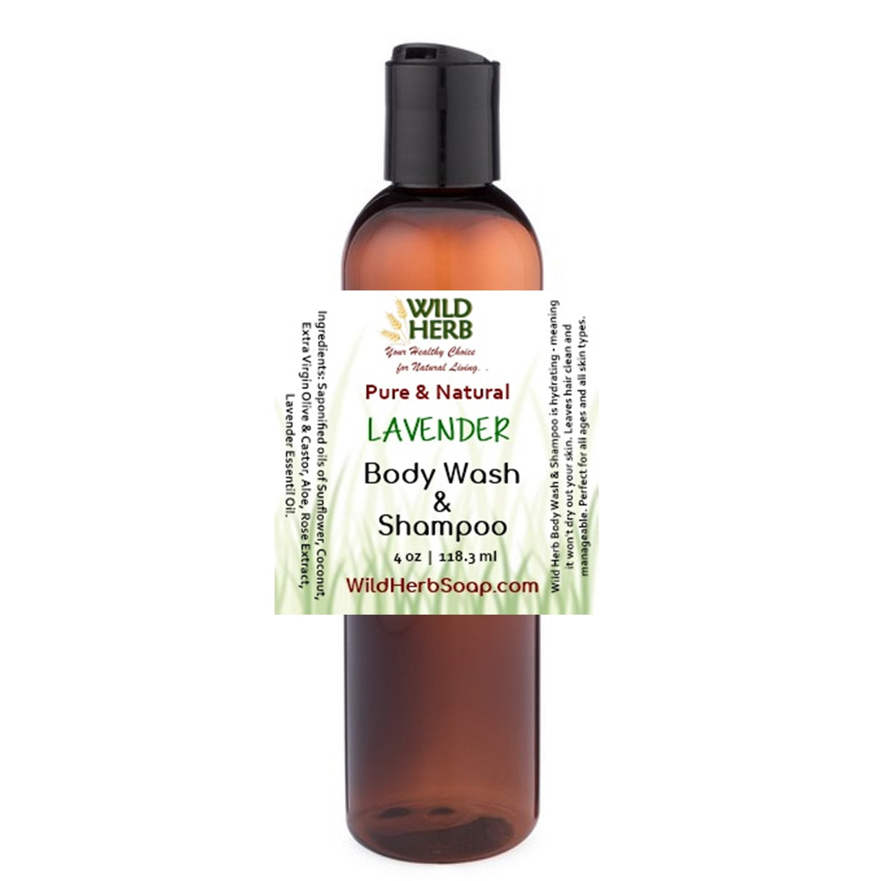 Liquid Body Wash &amp; Shampoo-Wild Herb Your Healthy Choice for Natural Living