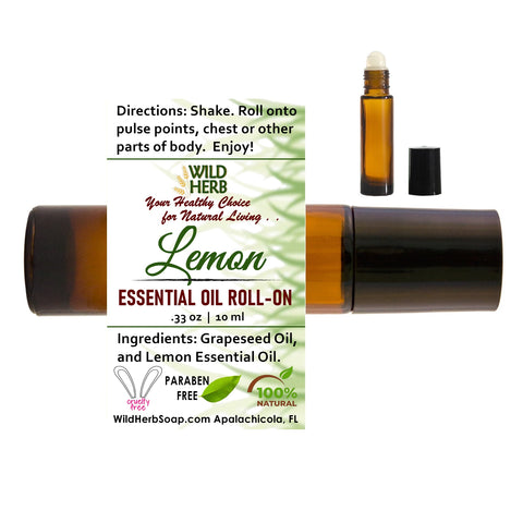Lemon Essential Oil Roller-Wild Herb Your Healthy Choice for Natural Living