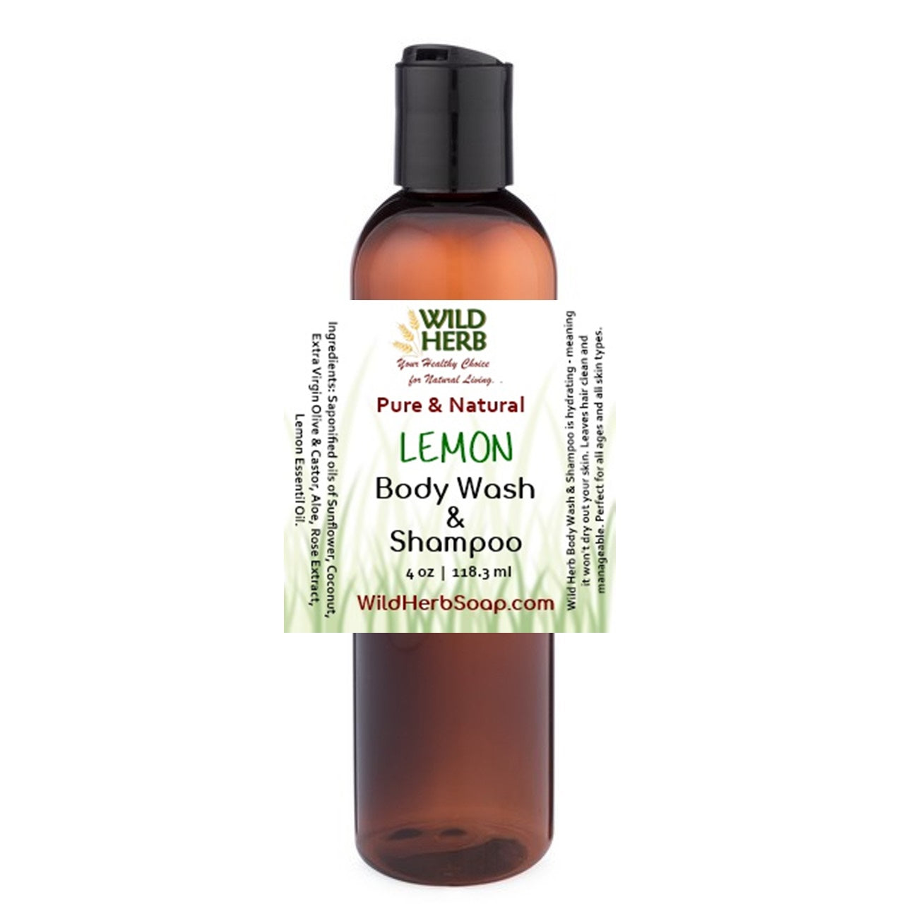 Liquid Body Wash &amp; Shampoo-Wild Herb Your Healthy Choice for Natural Living