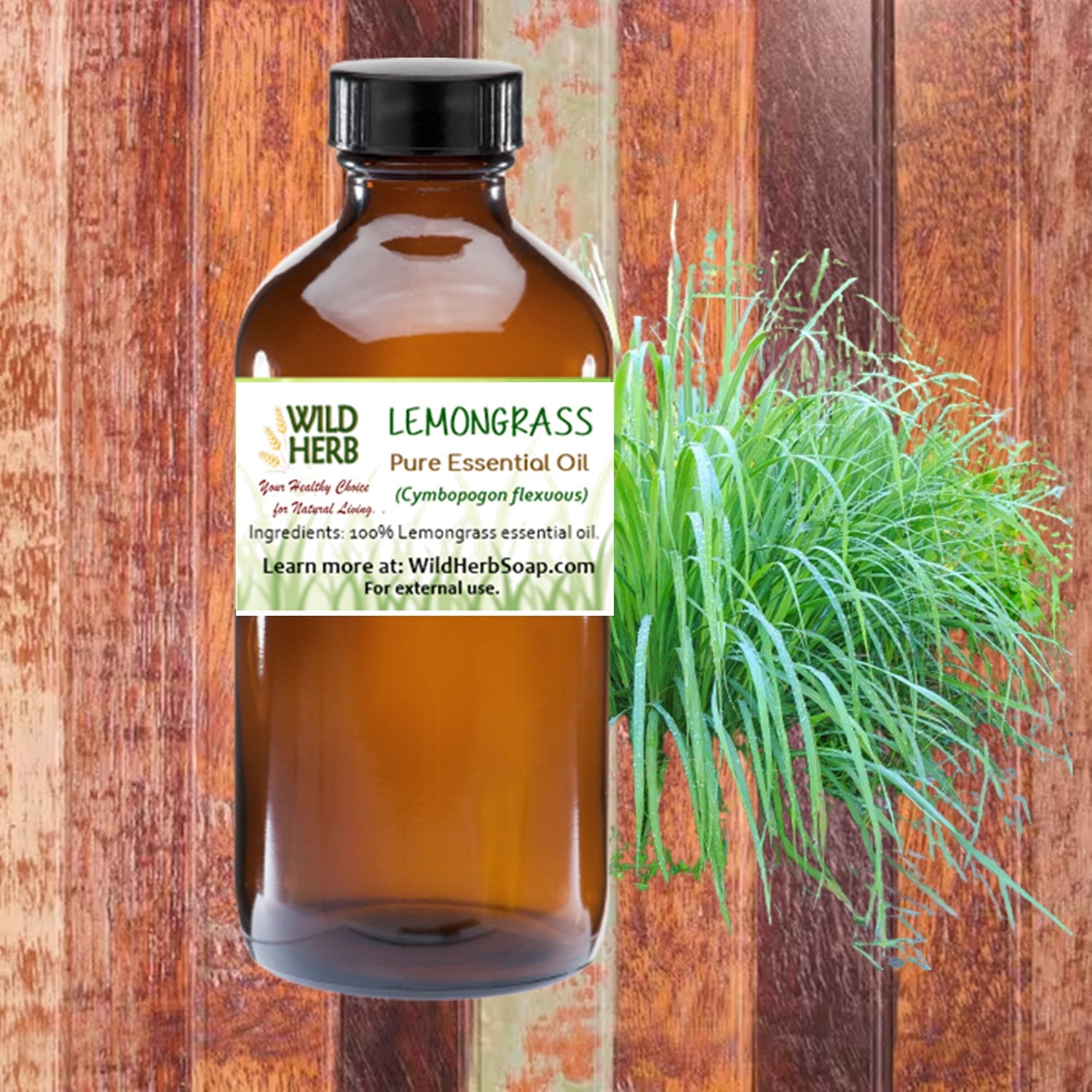 Lemongrass Pure Essential Oil-Wild Herb Your Healthy Choice for Natural Living