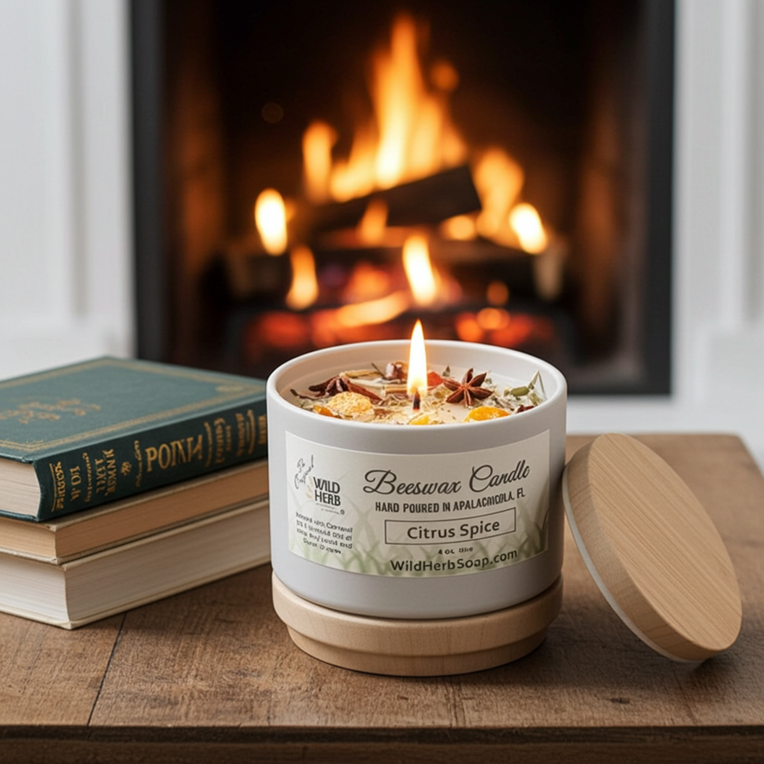 Beeswax Candle, Citrus Spice