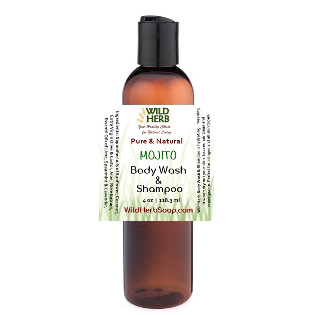 Liquid Body Wash &amp; Shampoo-Wild Herb Your Healthy Choice for Natural Living