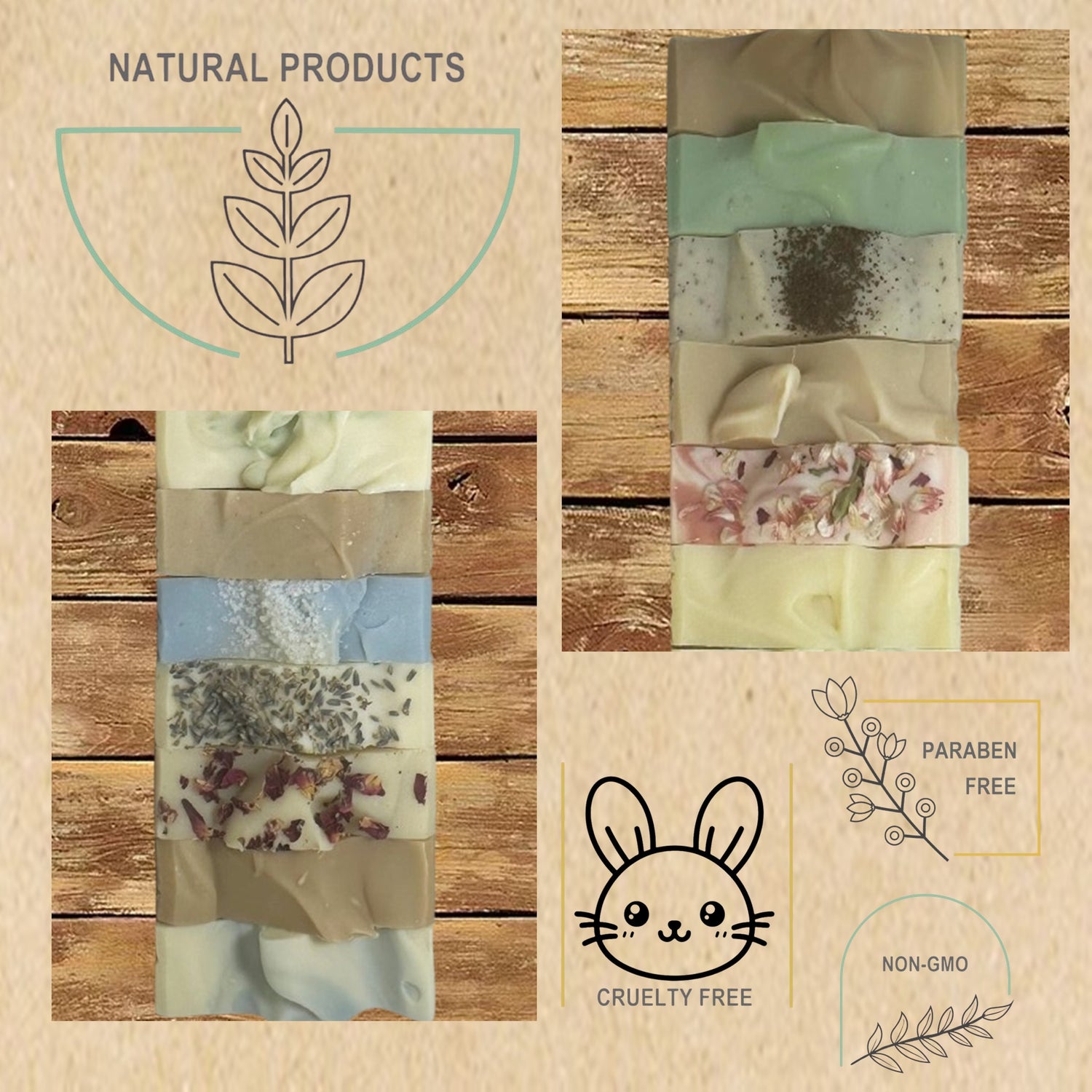 Soap &amp; Sisal Cloth Boxed Gift Set-Wild Herb Your Healthy Choice for Natural Living