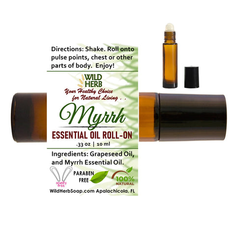 Myrrh Essential Oil Roller-Wild Herb Your Healthy Choice for Natural Living