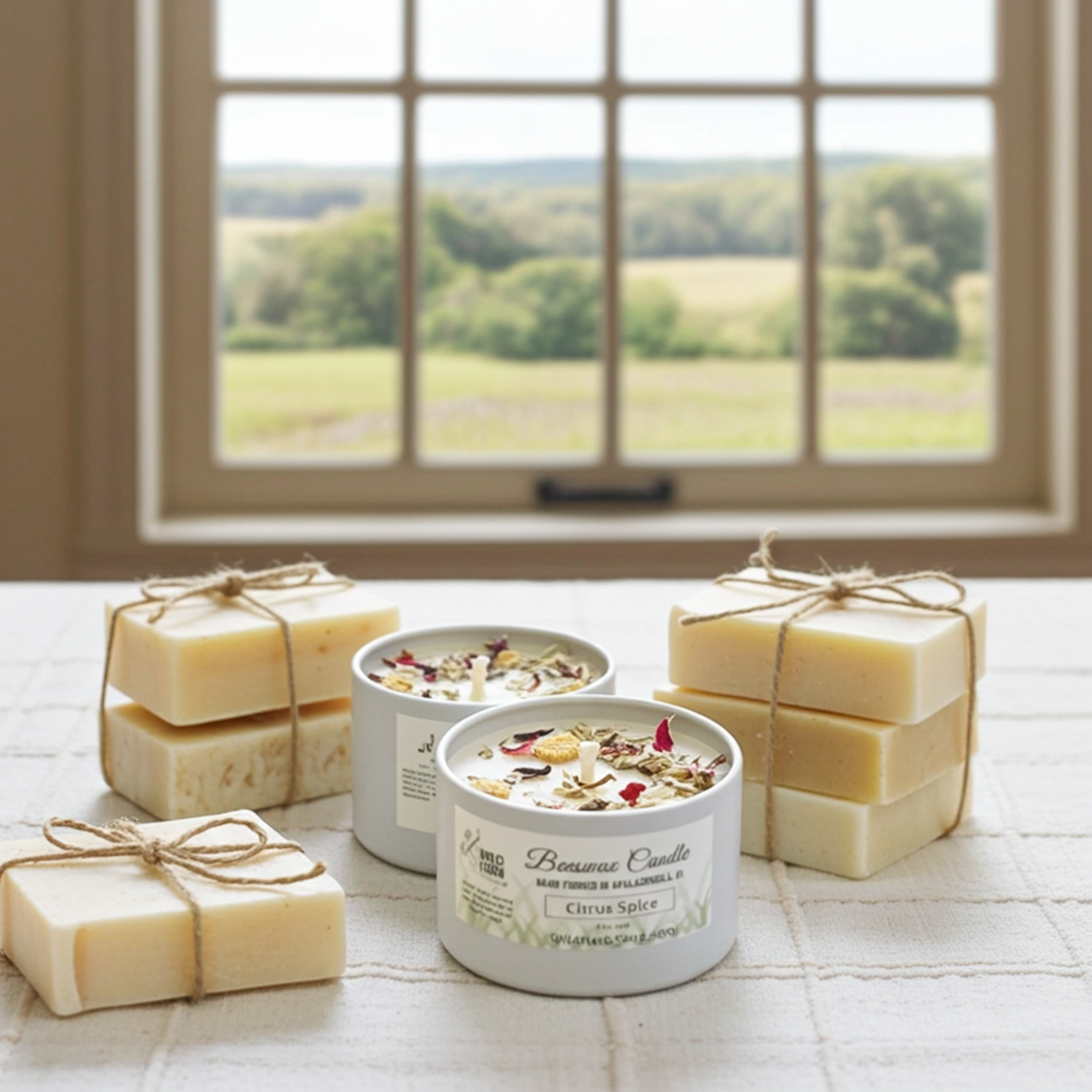 Beeswax Candle, Citrus Spice