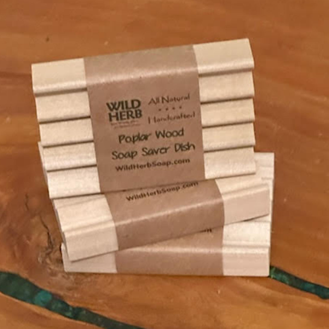 Hardwood Soap Saver Dish Made in USA-Wild Herb Your Healthy Choice for Natural Living