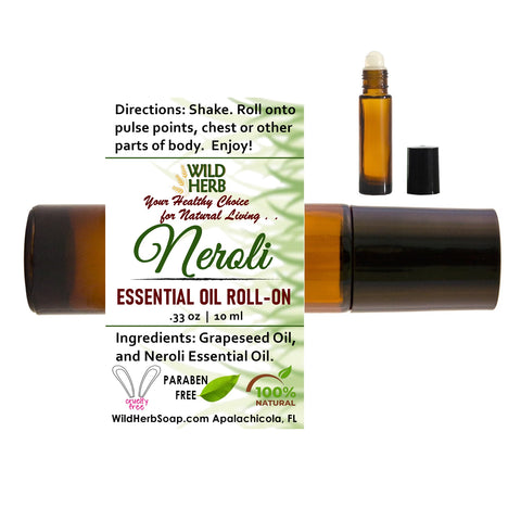 Neroli Essential Oil Roller-Wild Herb Your Healthy Choice for Natural Living