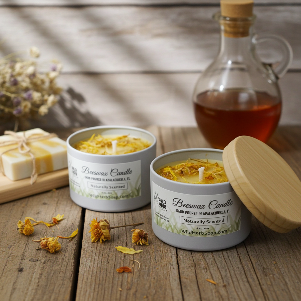 Beeswax Candle, Natural Scent